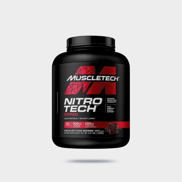 Nitro Tech, Ripped, Ultimate Protein Weight Loss Formula, Chocolate Fudge Brownie
