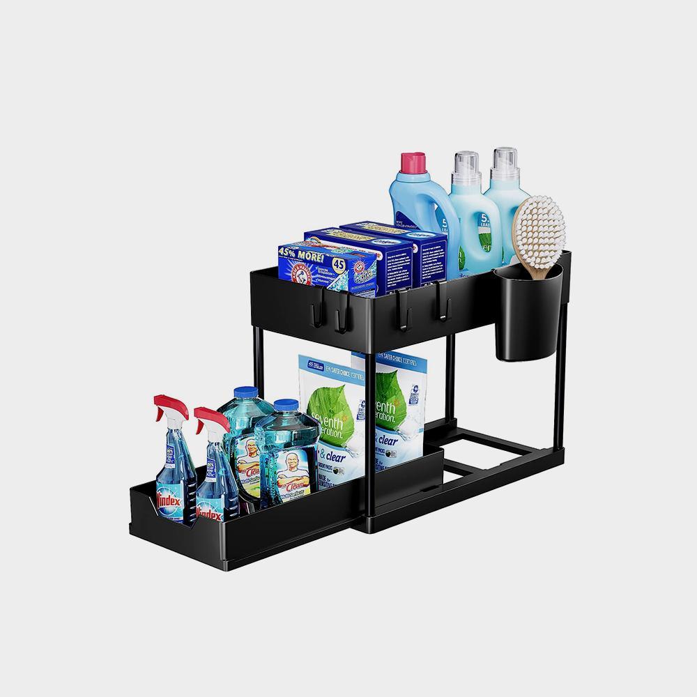 Under Sink Organizers and Storage Pull Out Sliding Drawer, Multi-purpose for Kitchen